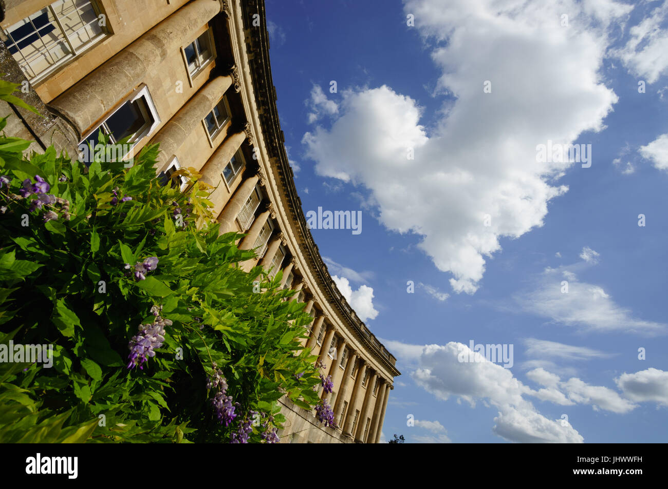 Il Royal Crescent, Bath Foto Stock