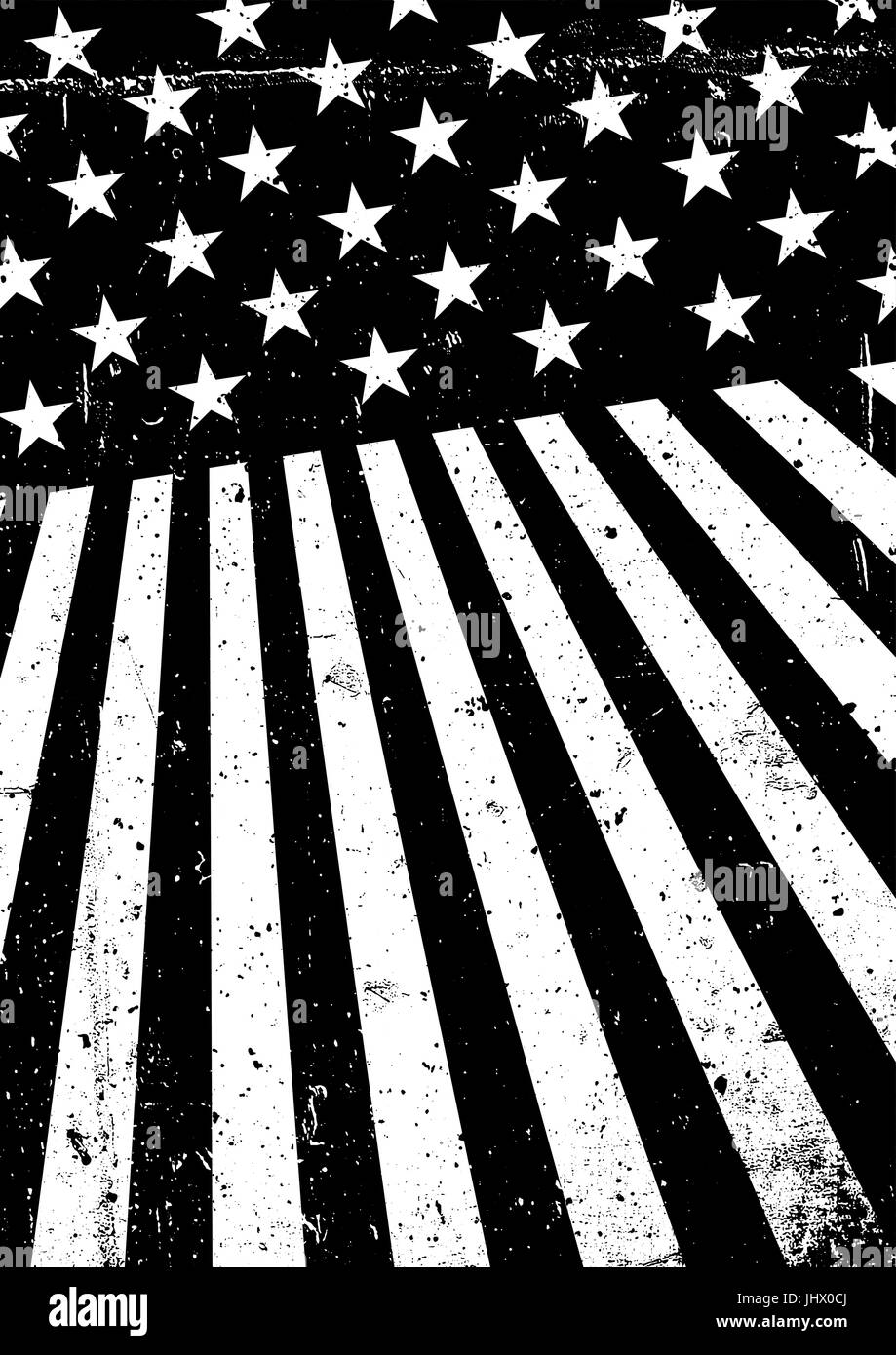 Grunge Stati Uniti d'America bandiera. Abstract American sfondo patriottico. Vector grunge illustrazione, formato A4 Illustrazione Vettoriale