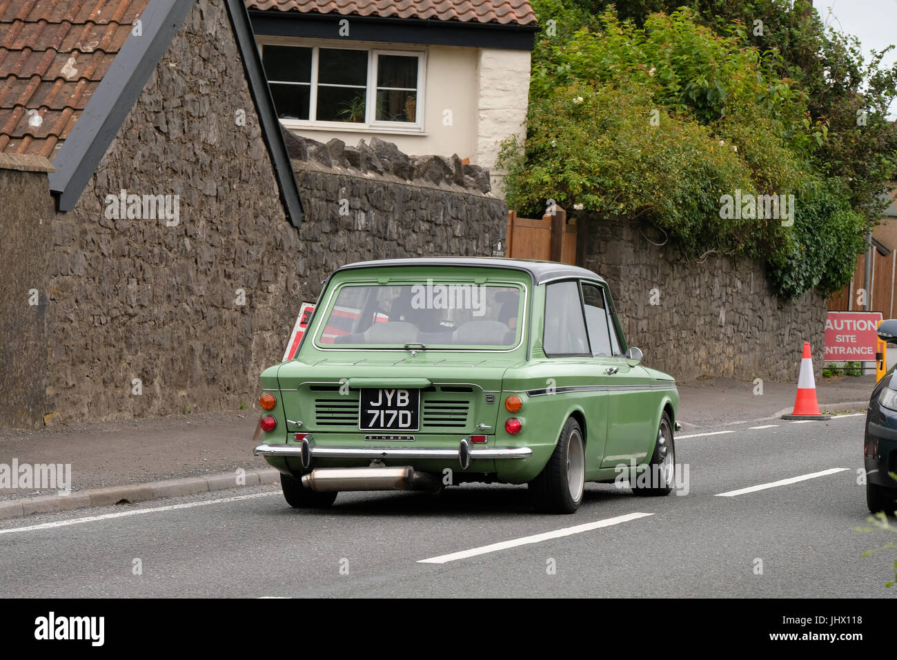 16 Luglio 2017 - Verde classic car, un Hillman Imp o cantante gazzella Foto Stock