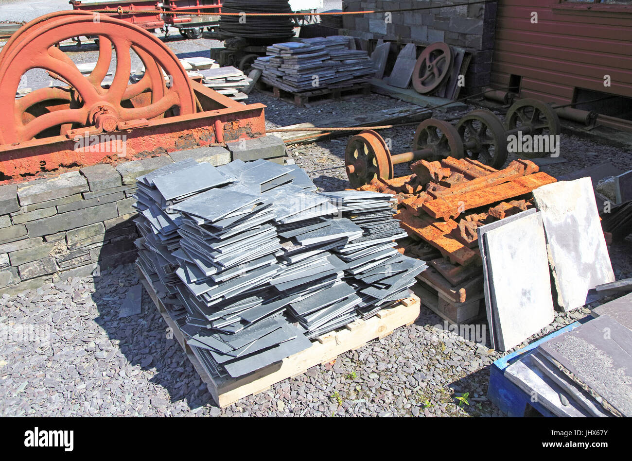 National Slate Museum, Llanberis, Gwynedd, Snowdonia, Galles del Nord, Regno Unito Foto Stock