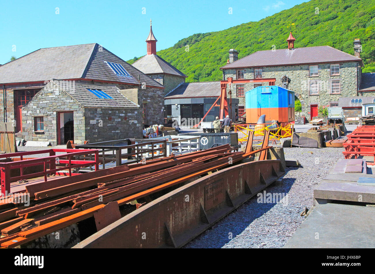 National Slate Museum, Llanberis, Gwynedd, Snowdonia, Galles del Nord, Regno Unito Foto Stock