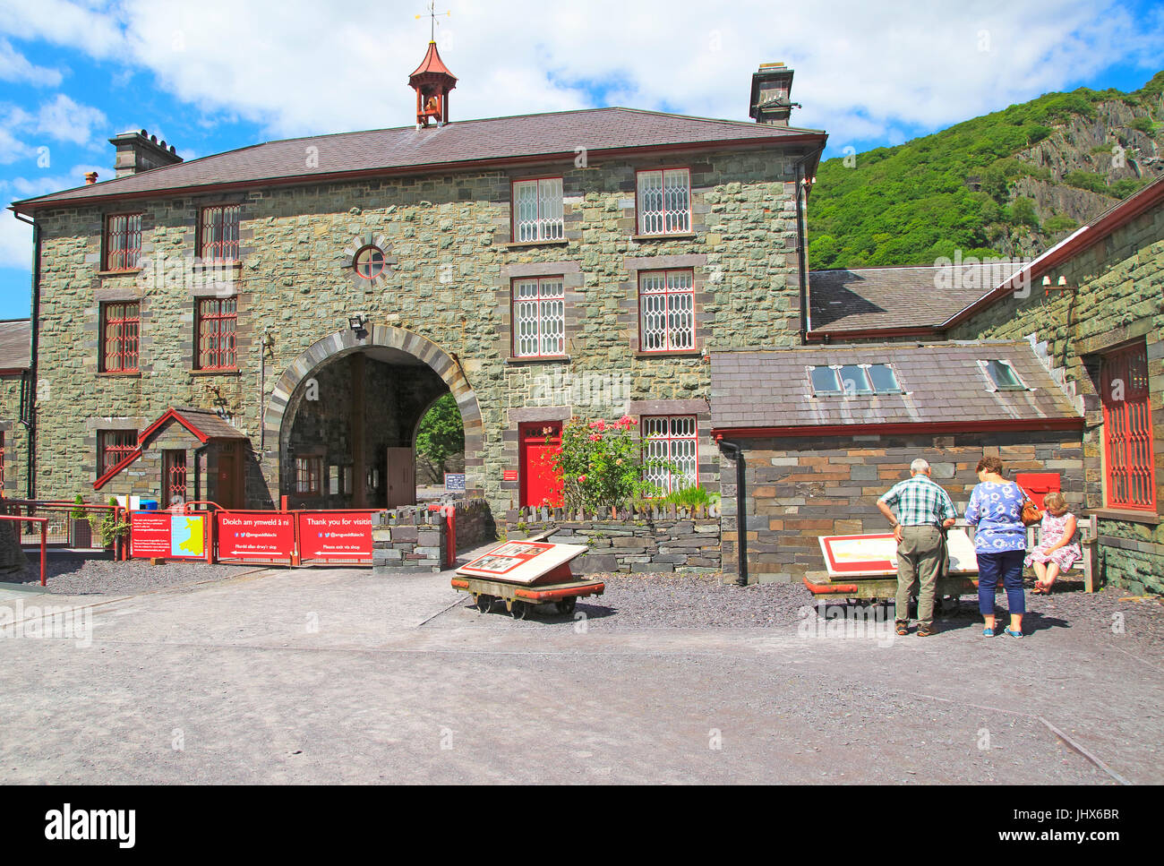 National Slate Museum, Llanberis, Gwynedd, Snowdonia, Galles del Nord, Regno Unito Foto Stock