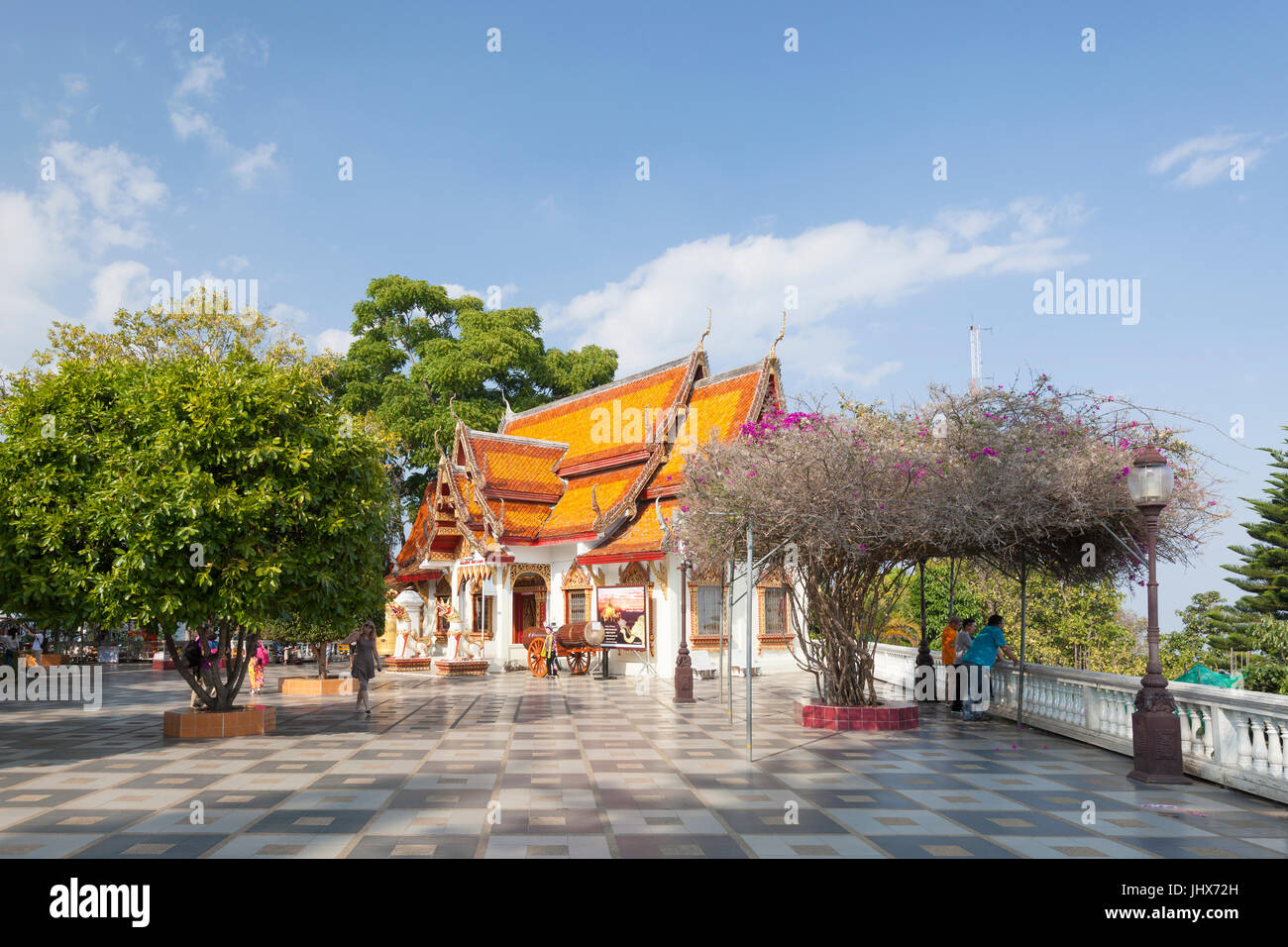 Wat Phra That Doi Suthep Temple complessa, Chiang Mai, Thailandia Foto Stock