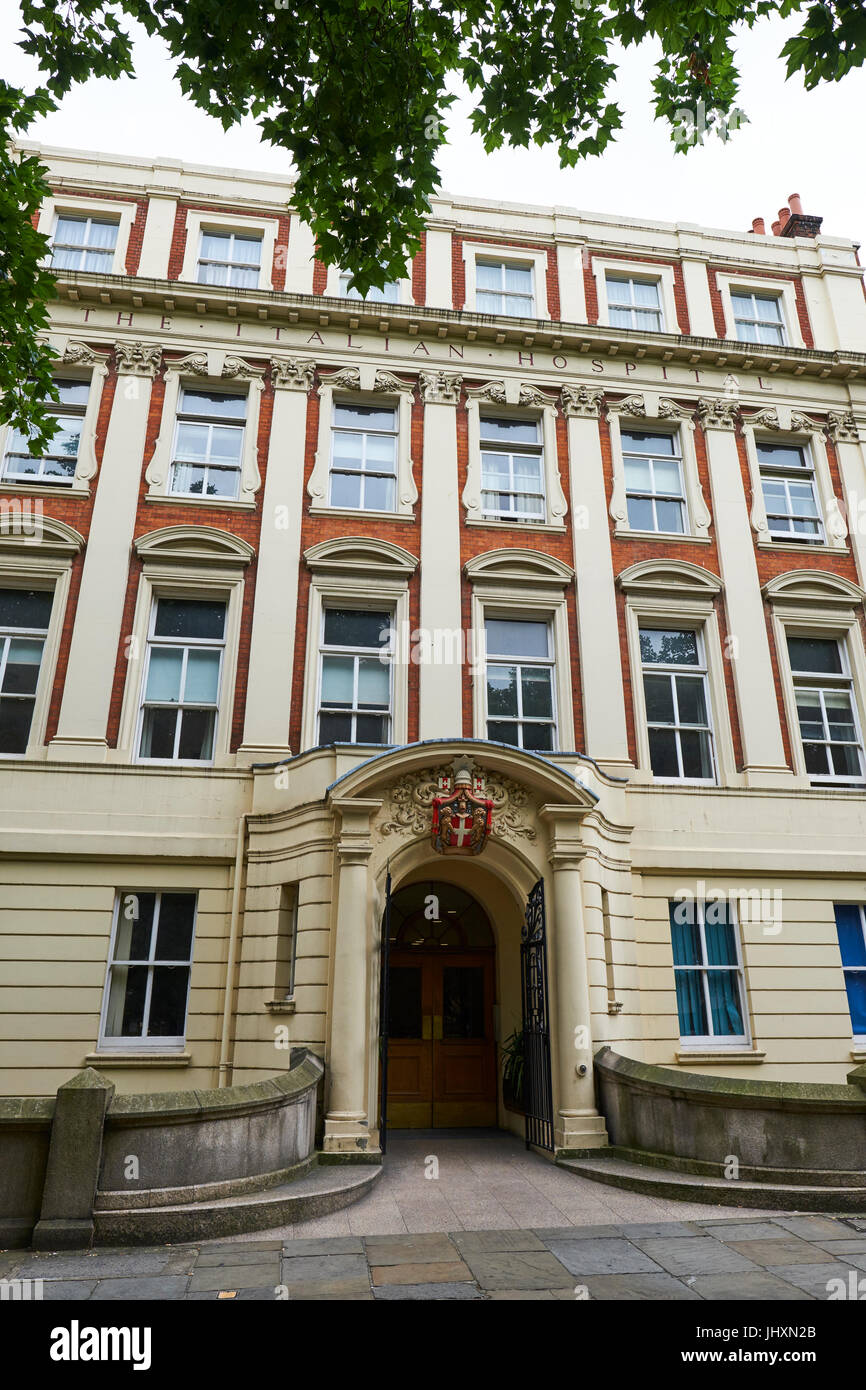 L'ospedale italiano ora parte del Great Ormond Street Hospital, Queen Square, Bloomsbury, London, Regno Unito Foto Stock