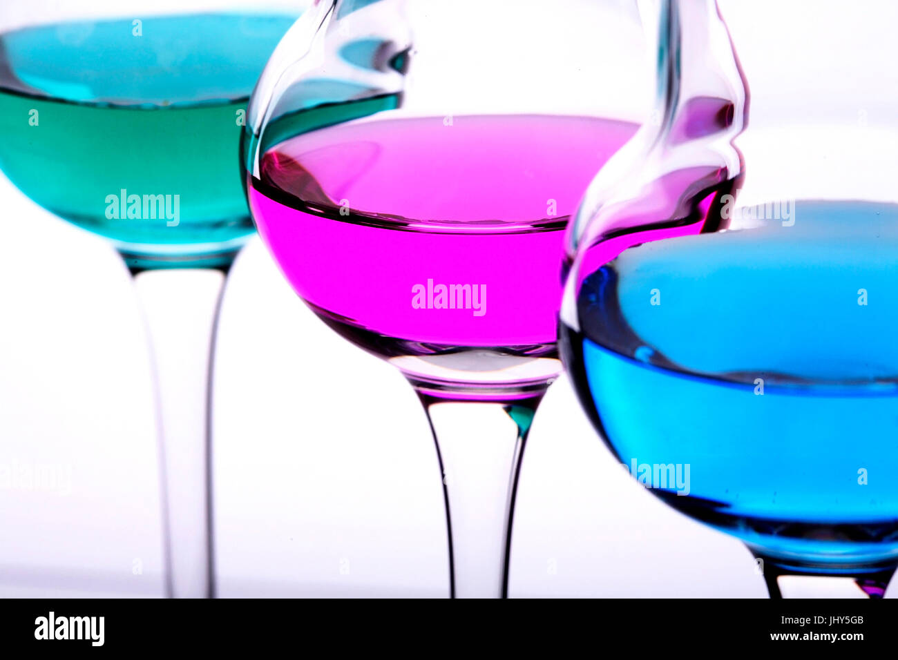 La grappa - vetro alcool, Schnapsglas - alcol Foto Stock
