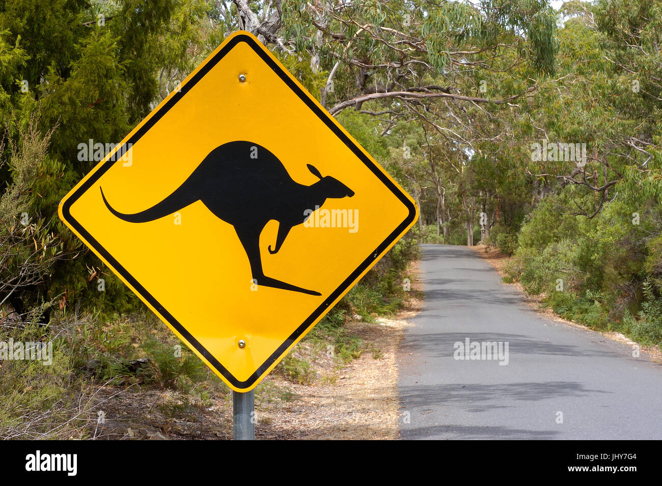 Cartello stradale Australia Foto Stock
