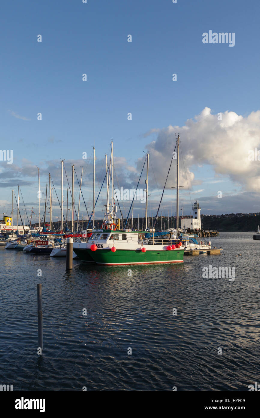 Il porto, Scarborough, North Yorkshire. Foto Stock