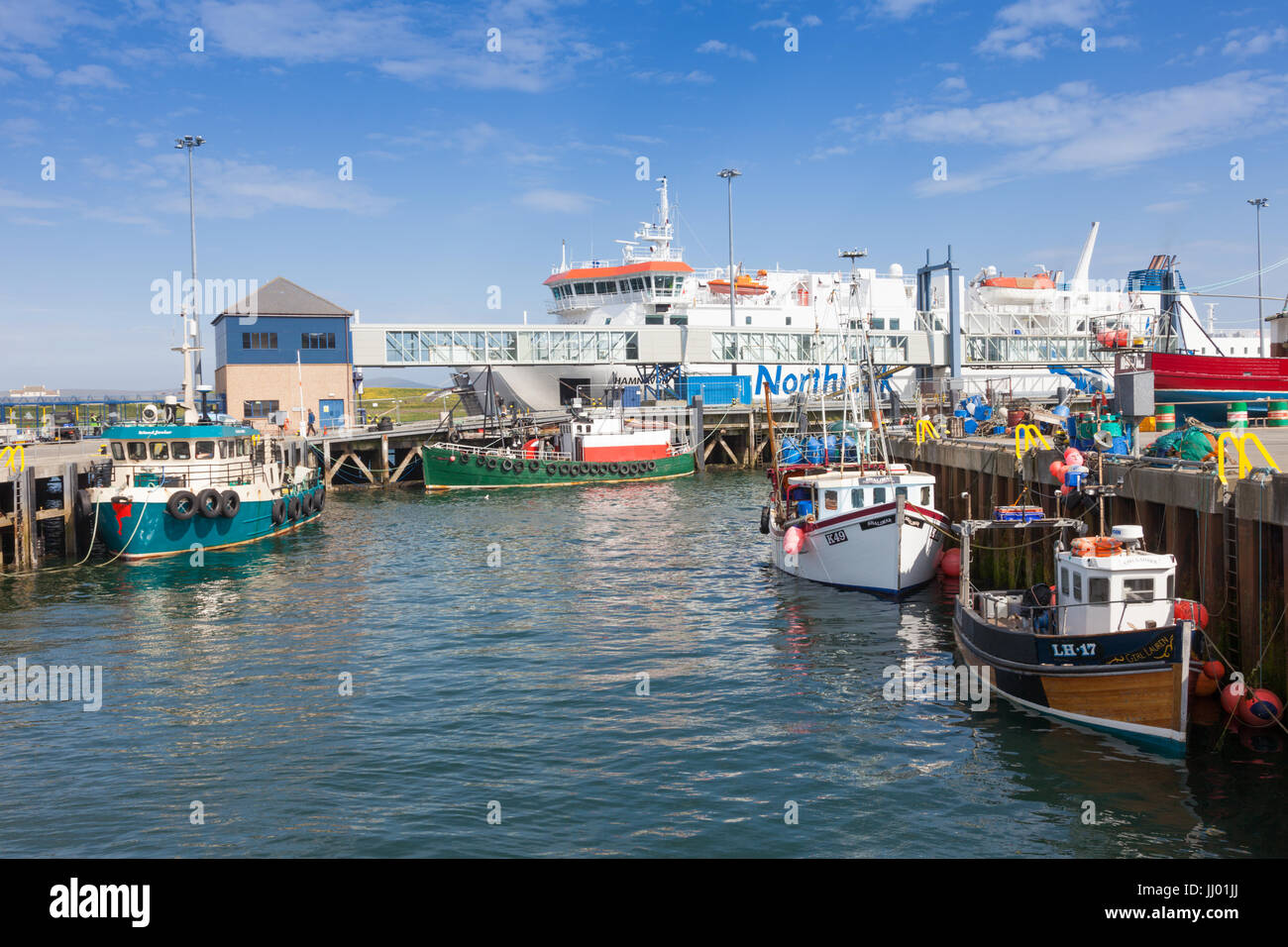 Vista del porto, Stromness, isole Orcadi Scozia UK Foto Stock