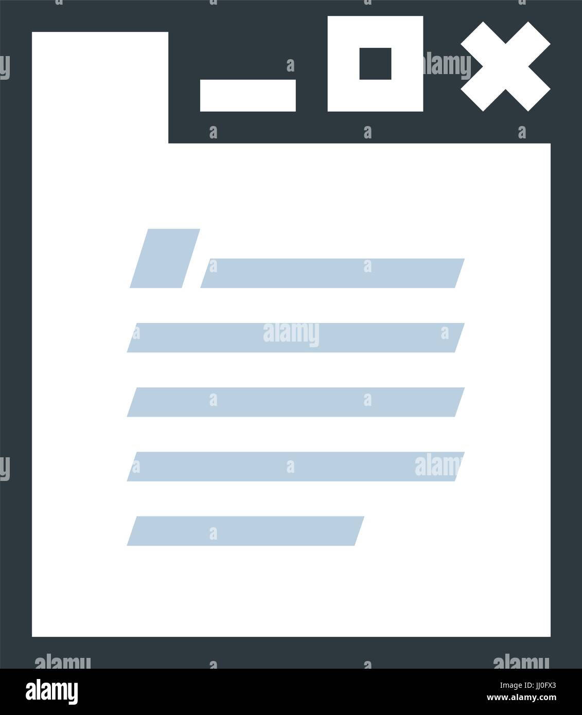 Documento icona vettore Illustrazione Vettoriale