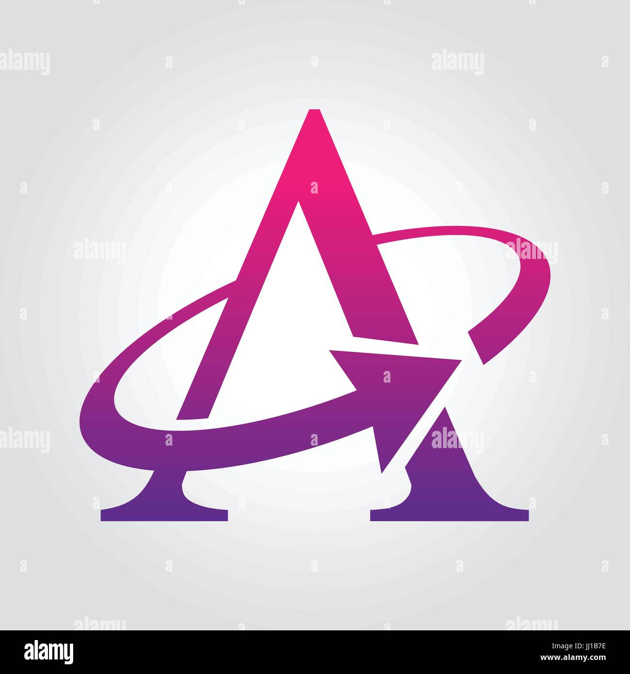 Lettera di un logo tipografia del modello di progettazione Illustrazione Vettoriale