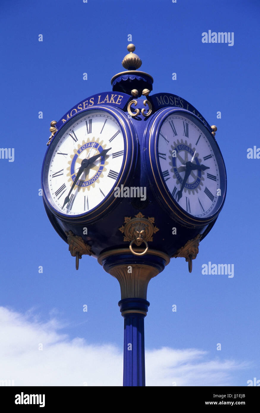 Città orologio, Mosè Lago, Washington Foto Stock