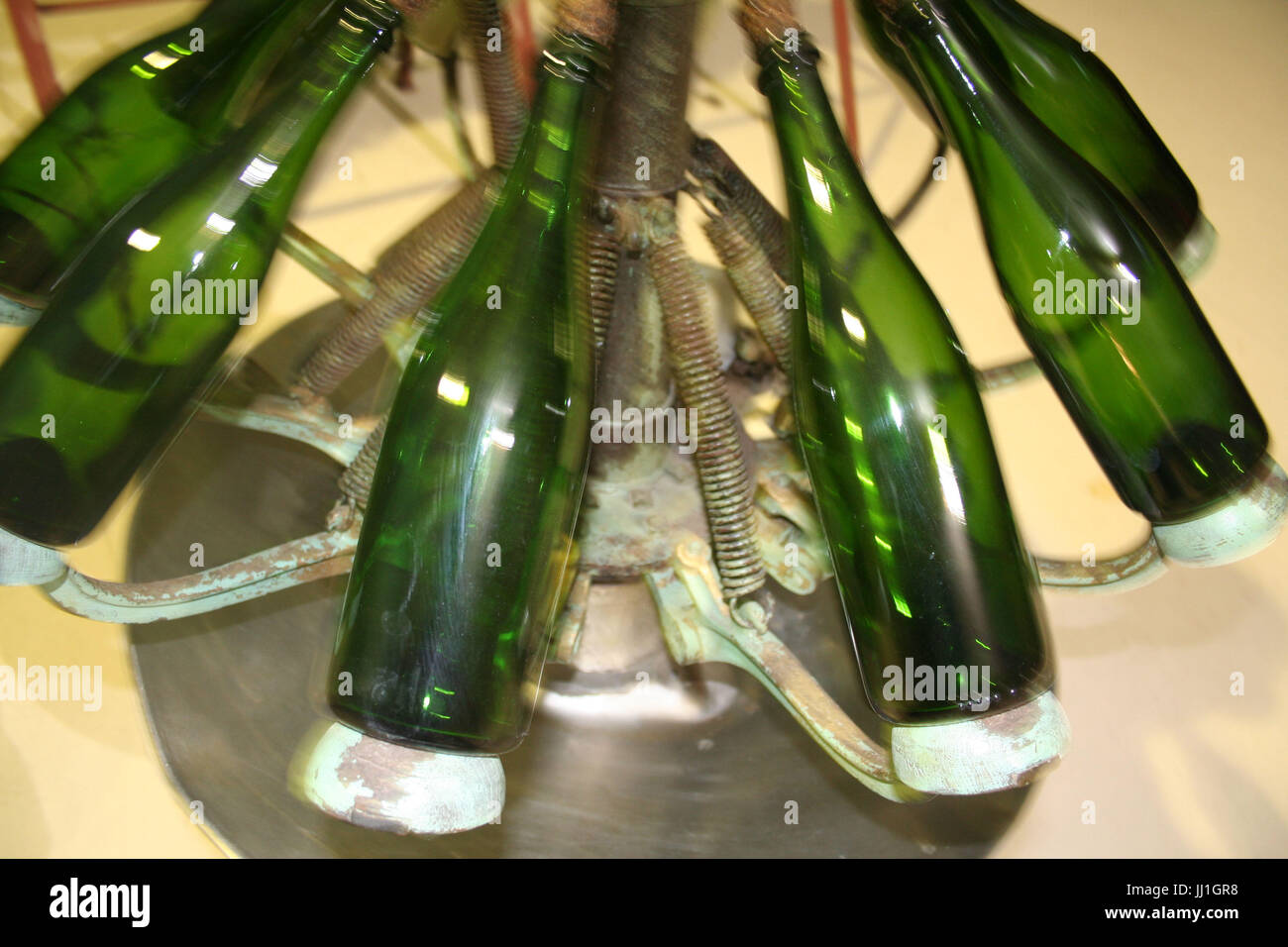 Le bottiglie di vetro, Bento Gonçalves, Rio Grande do Sul, Brasile. Foto Stock