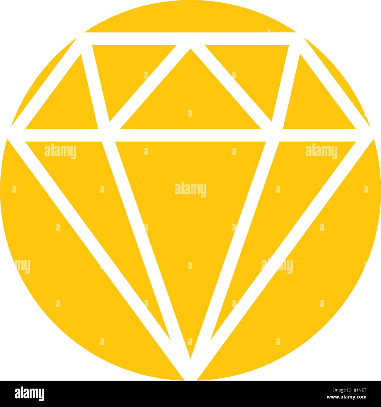 Diamond figura icona isolato Illustrazione Vettoriale