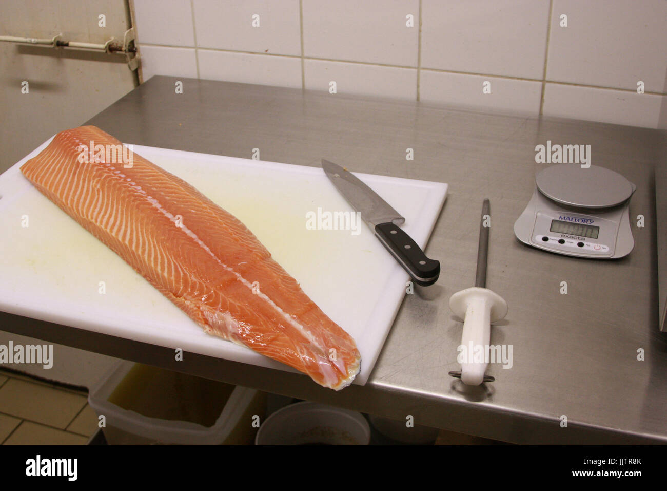 Salmone, pesce, São Paulo, Brasile Foto Stock