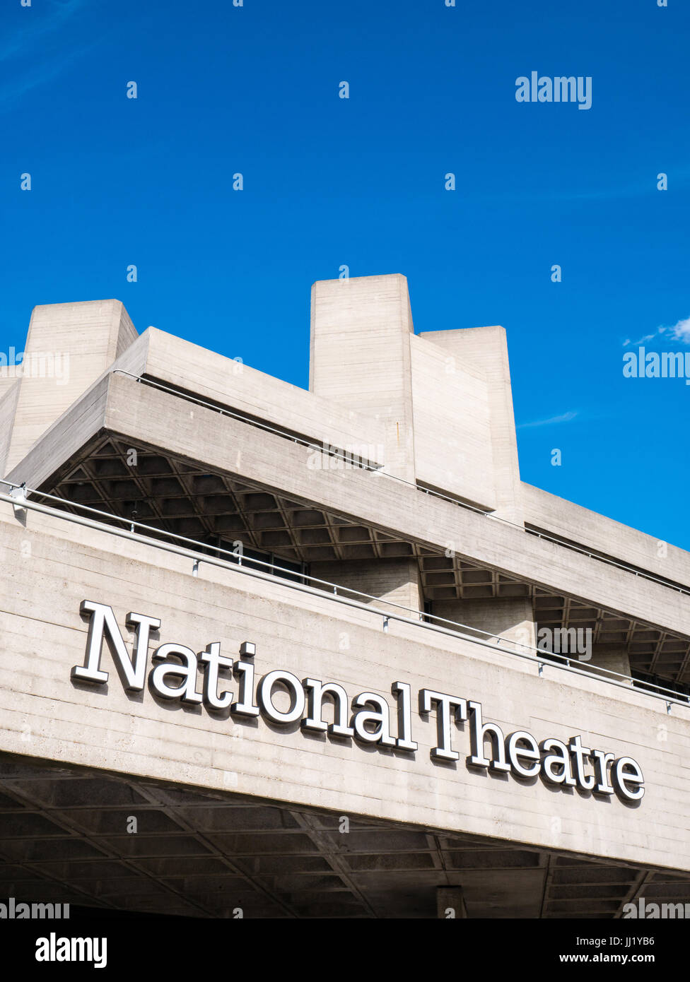 Il Teatro Nazionale, South Bank di Londra, Inghilterra Foto Stock