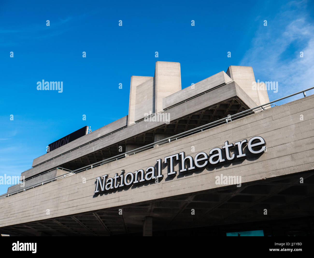Il Teatro Nazionale, South Bank di Londra, Inghilterra Foto Stock