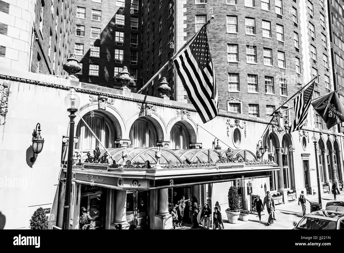 Famosa Mayflower Hotel di Washington - Washington DC / COLUMBIA - Aprile 7, 2017 Foto Stock