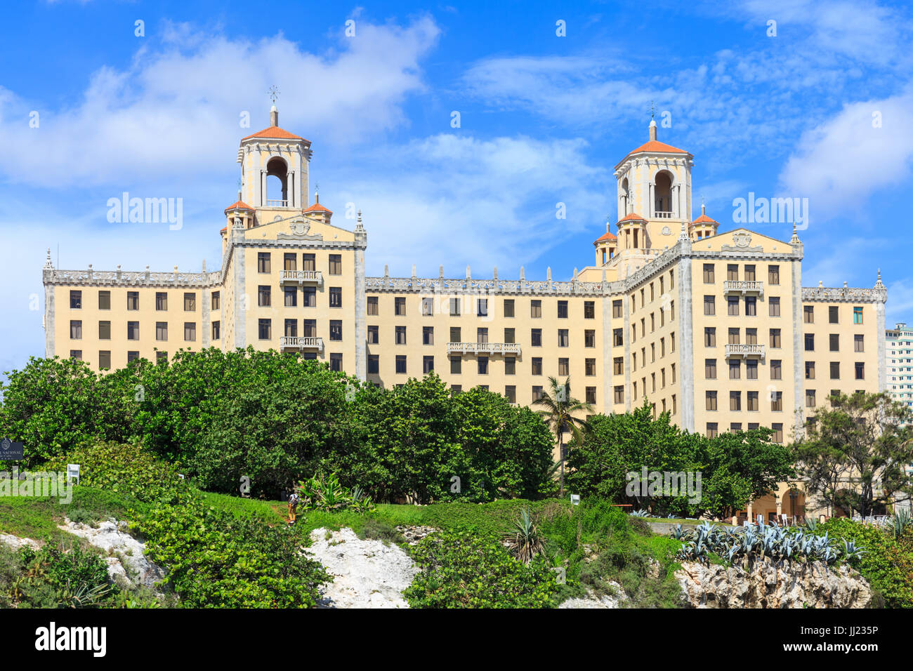 Hotel Nacional de Cuba, la storica architettura art deco Vedado, Havana, Cuba Foto Stock