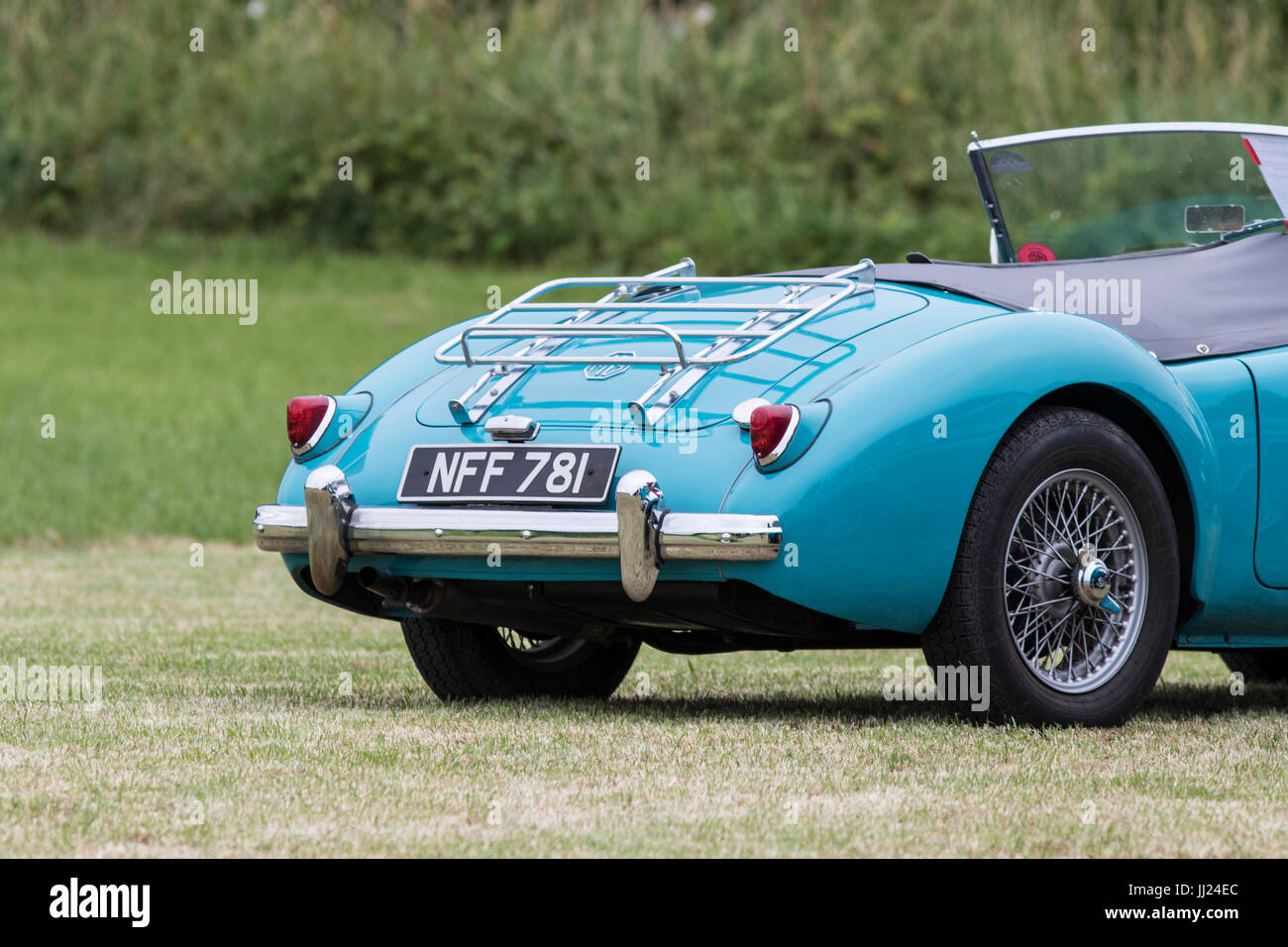 TOCKENHAM, Regno Unito - 15 luglio 2017: 1956 SMG classic British open top auto sportiva Foto Stock