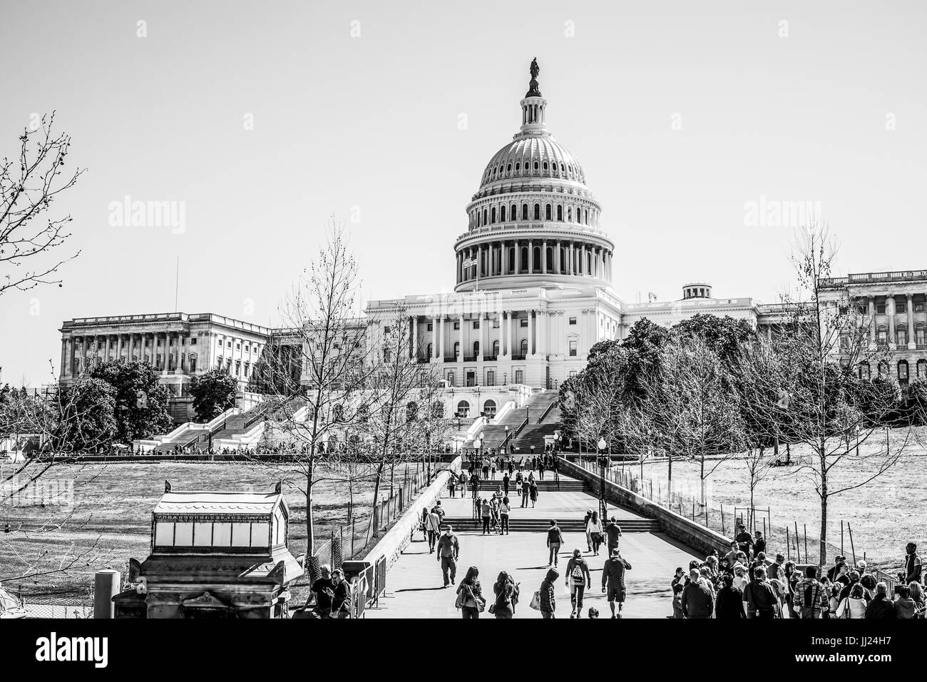 Le principali attrazioni di Washington DC - il Campidoglio US - Washington DC / COLUMBIA - Aprile 7, 2017 Foto Stock