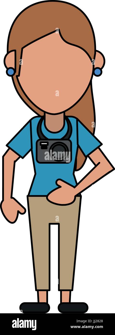 Turista illustrazione vettoriale Illustrazione Vettoriale