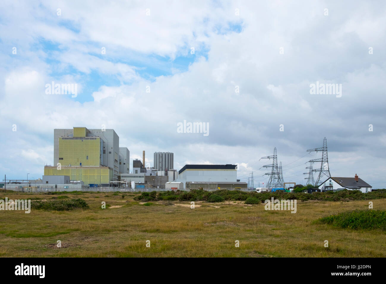 Dungeness centrale nucleare e la riserva naturale, Kent Foto Stock