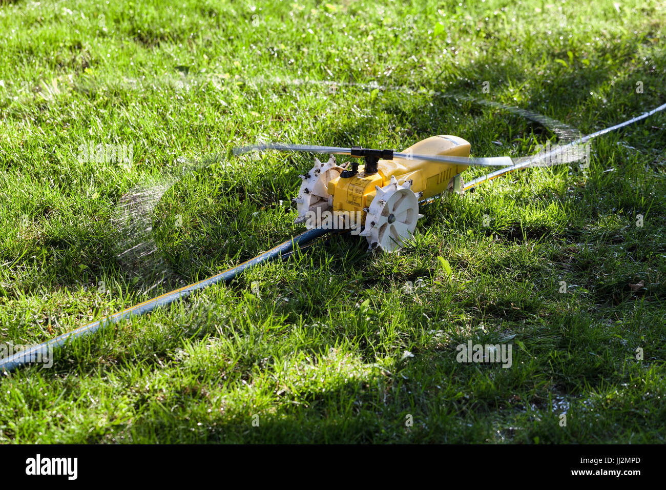 Nelson lawn sprinkler del trattore Foto Stock