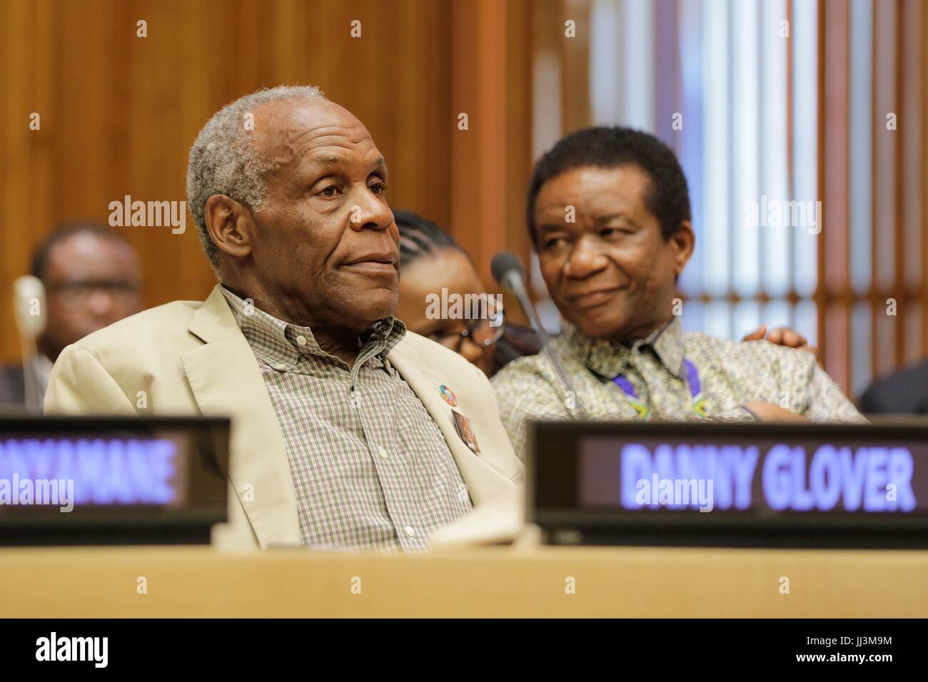 Nazioni Unite, New York, Stati Uniti d'America, 18 Luglio 2017 - Attore Danny Glover ha parlato al 2017 Nelson Mandela Day presso la sede delle Nazioni Unite a New York. Foto: Luiz Rampelotto/EuropaNewswire | Utilizzo di tutto il mondo Foto Stock