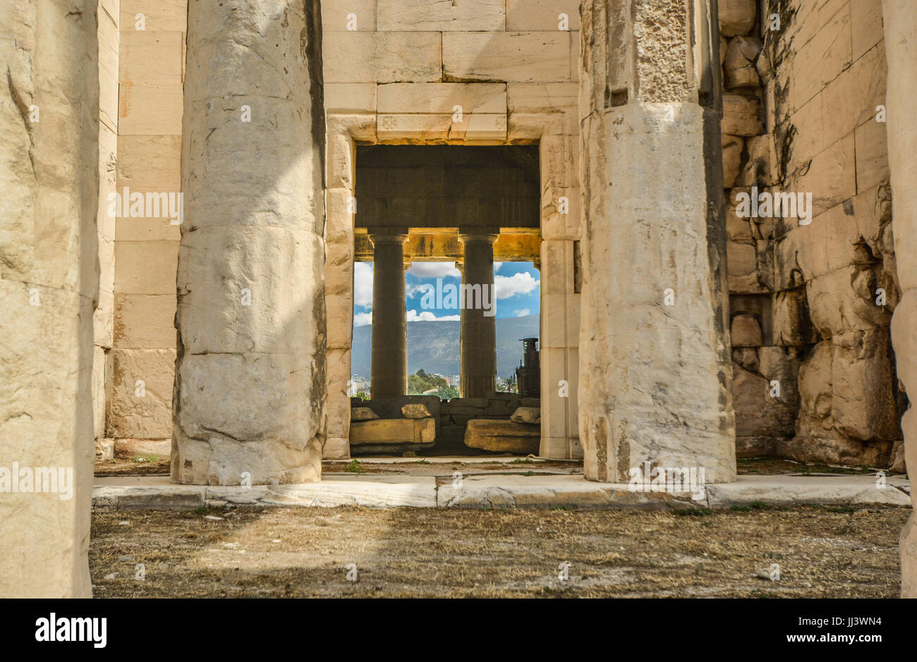 Il Tempio di Efesto nell'antica città di Atene in Grecia Foto Stock