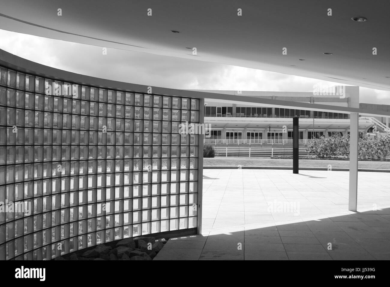 Architettura, all'Aeroporto di Congonhas, São Paulo, Brasile Foto Stock