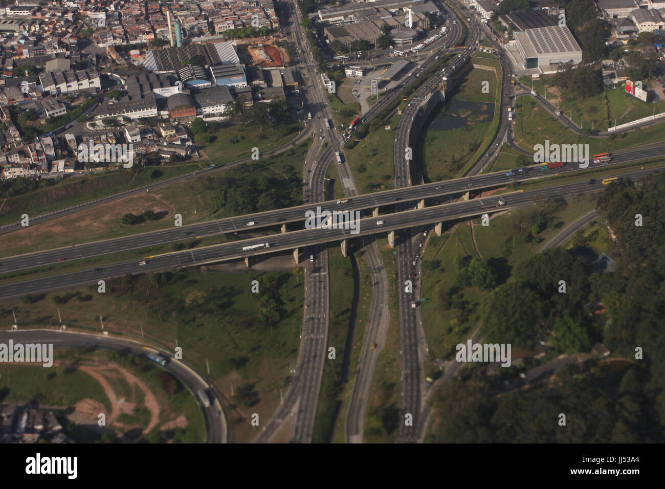 Autostrada, São Paulo, Brasile Foto Stock