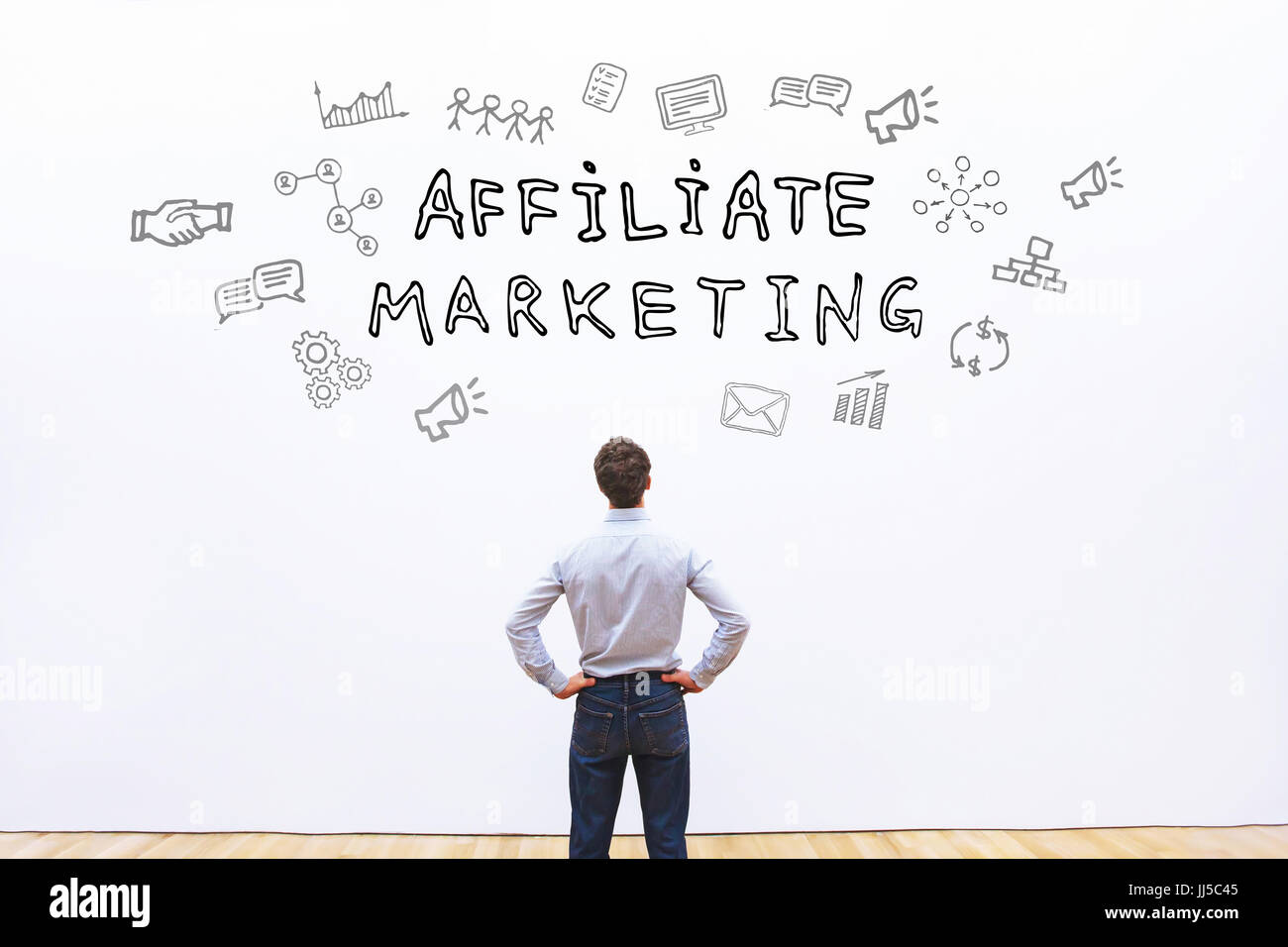 Affiliate marketing concept Foto Stock