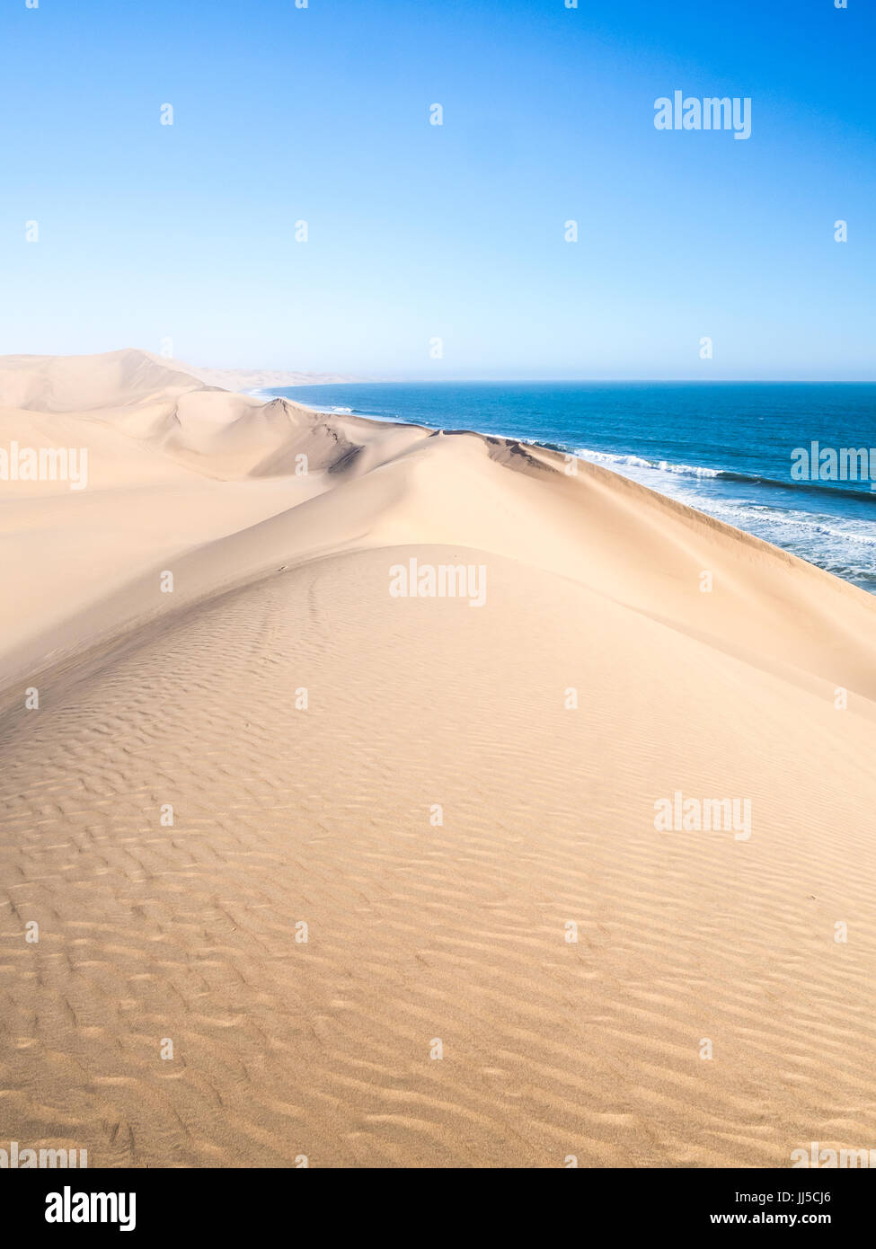 Dune nel porto di sandwich, Namibia, Africa Foto Stock