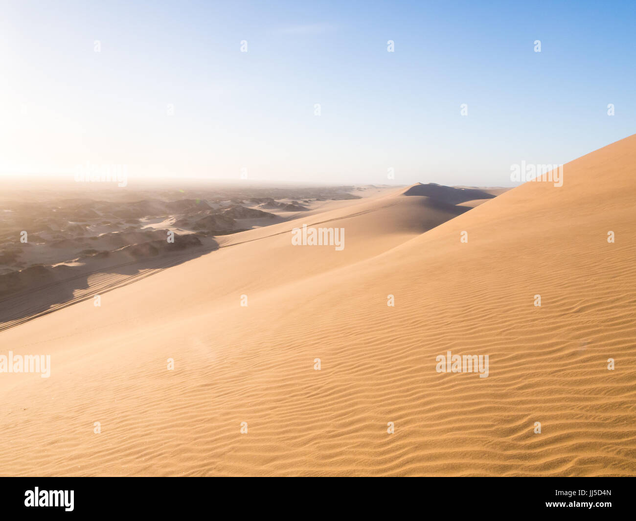 Dune nel porto di sandwich, Namibia, Africa Foto Stock
