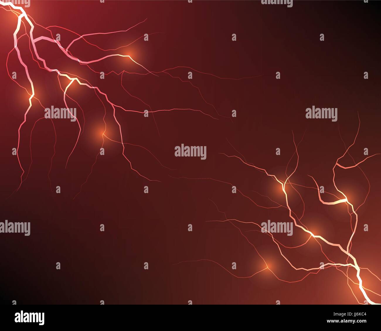 Vector Lightning Strike flash sullo sfondo Illustrazione Vettoriale