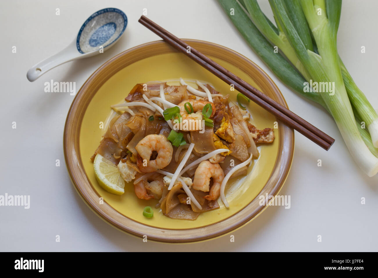 Penang piatti fritti tagliatelle Foto Stock