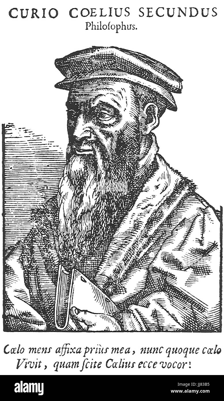 CELIO SECONDO CURIONE (1503-1569) Italiano umanista e teologo Foto Stock