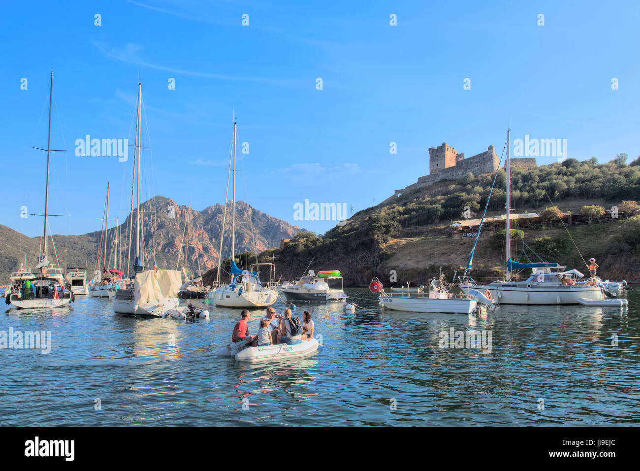 Tour de Girolata, La Scandola, Riserva Naturale, Porto, Corsica, Francia Foto Stock