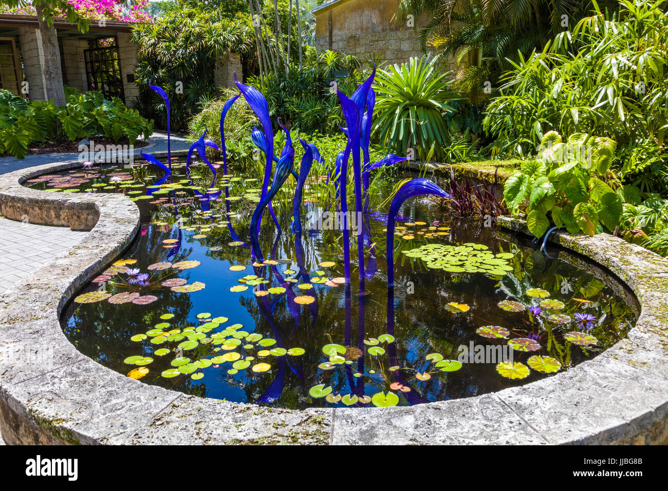 Fairchild Tropical Botanic Garden un 83 acri tropicale giardino botanico in Coral Gables Florida Foto Stock
