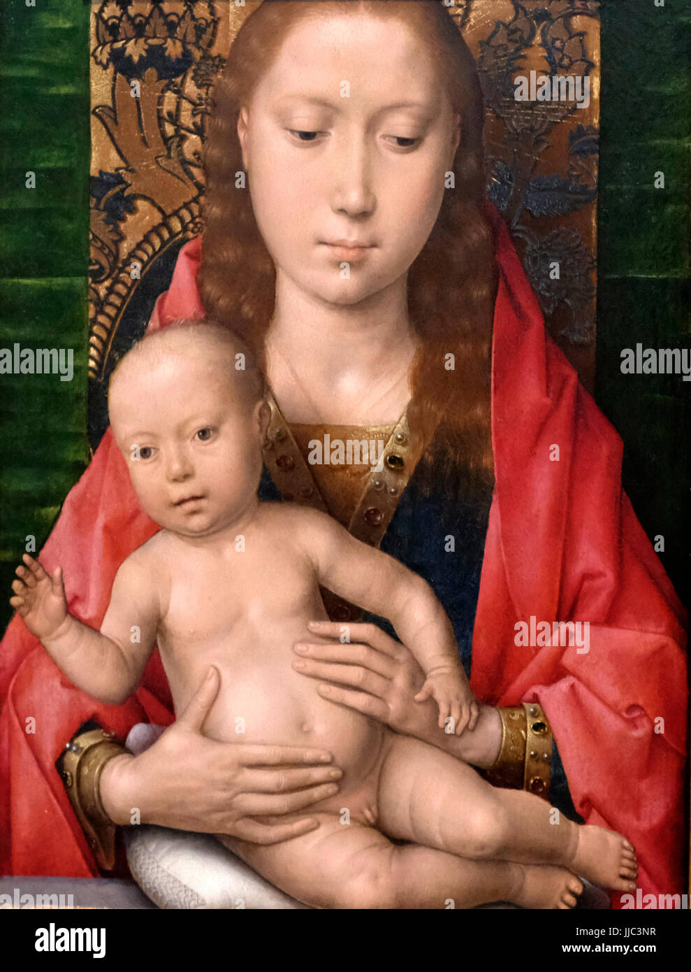 Madonna e Bambino, circa 1475 - Hans Memling Foto Stock