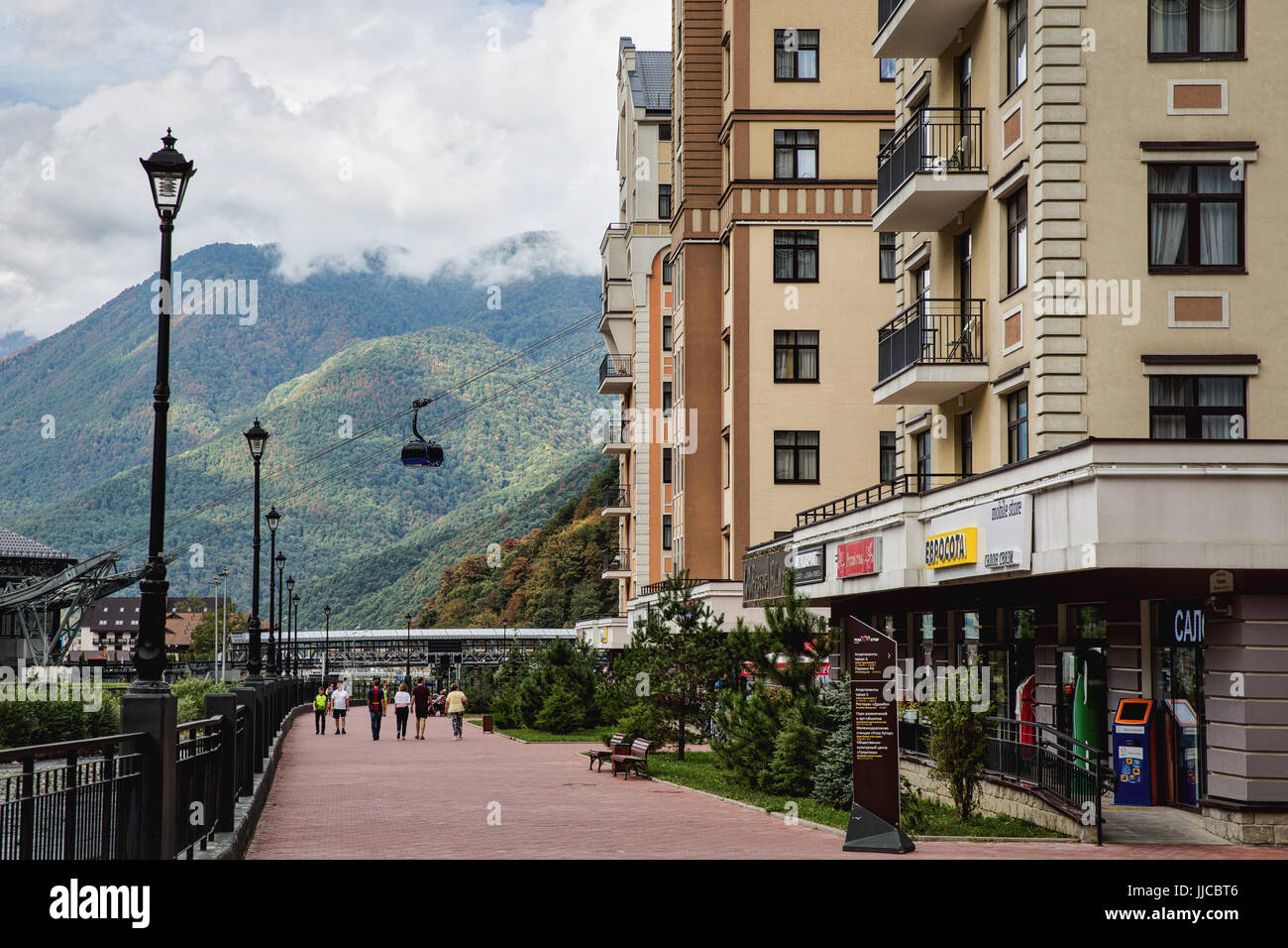 Rosa Khutor. Grande Sochi. Russia Foto Stock