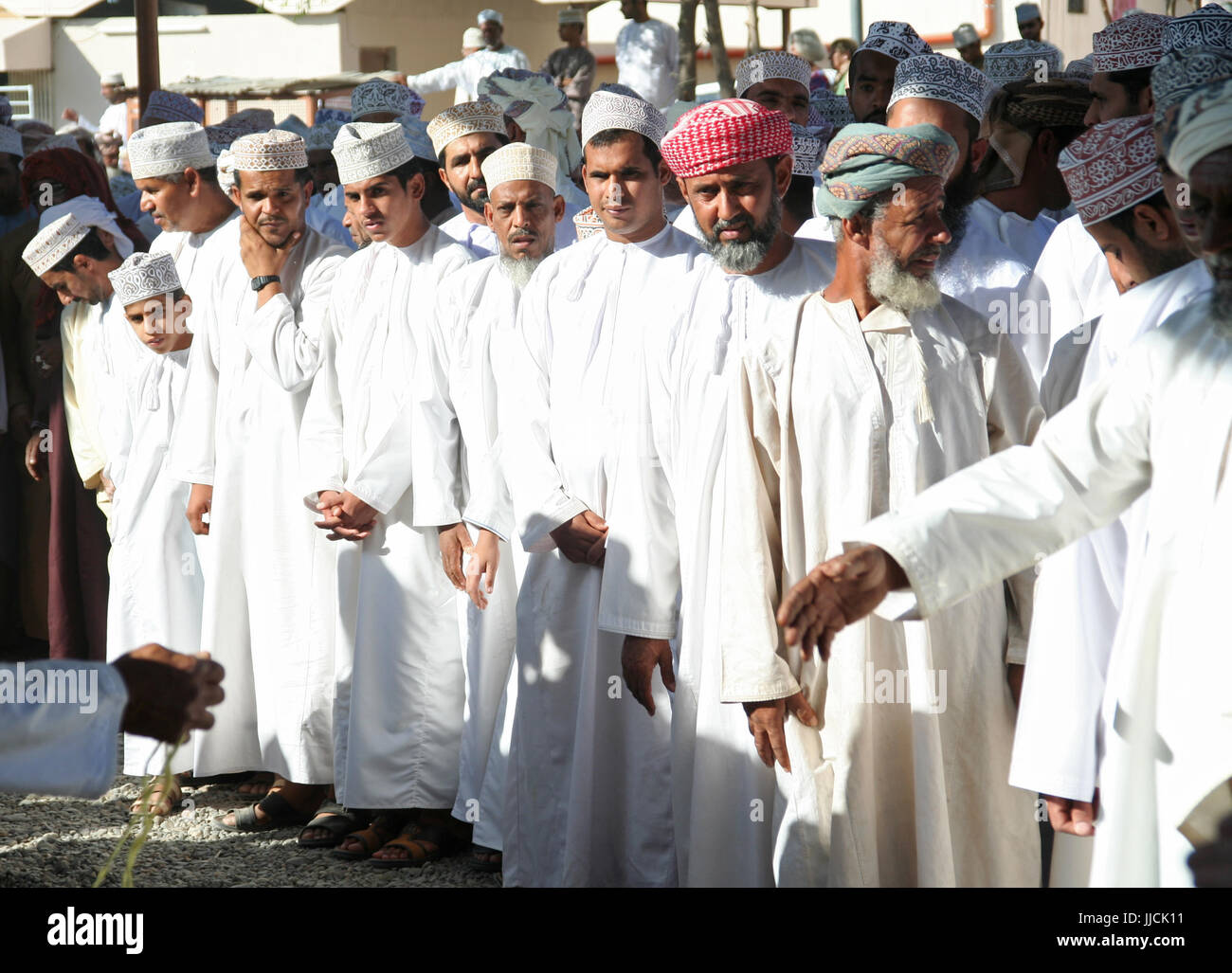 Mercato di capra, Nizwa, Oman Foto Stock