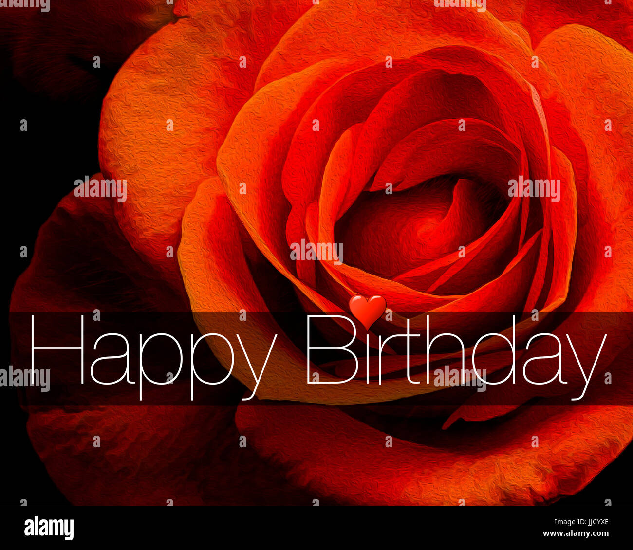 Arte digitale: Buon compleanno design della scheda Foto Stock