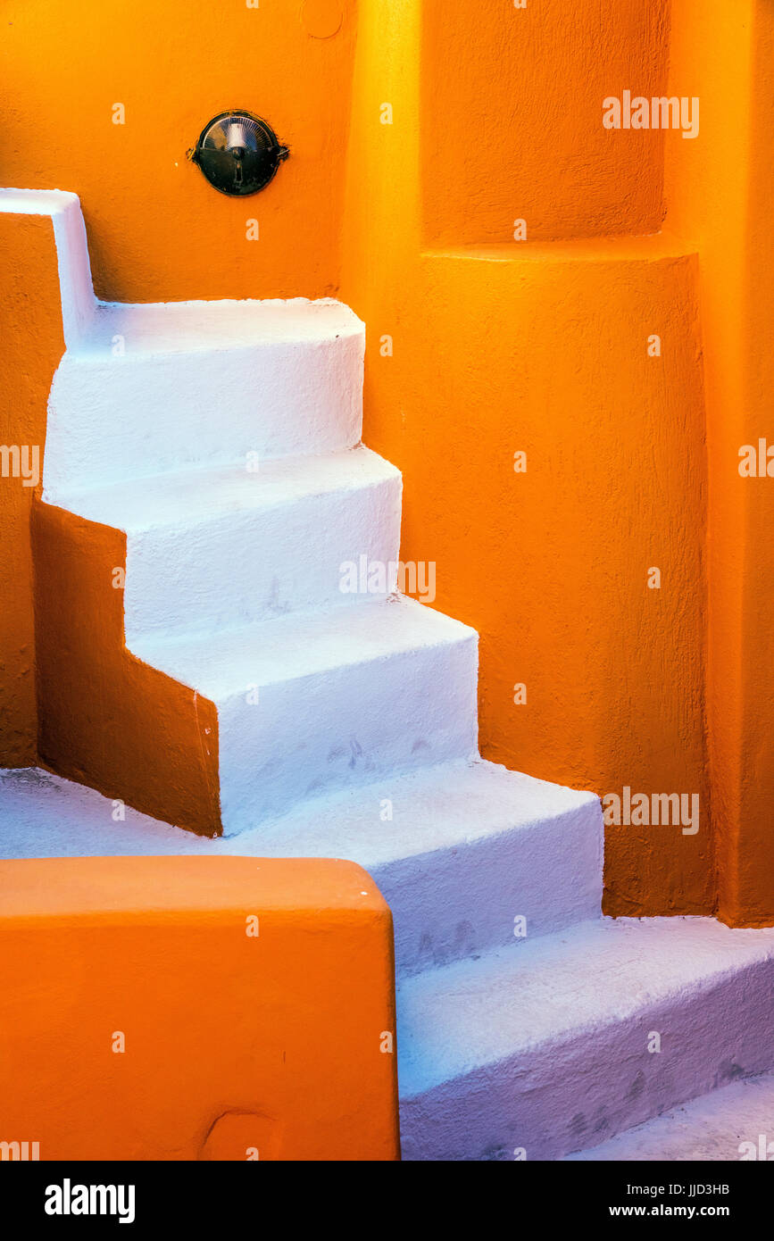 Angolo suggestivo di Oia - Santorini, Egeo Meridionale, Grecia Foto Stock