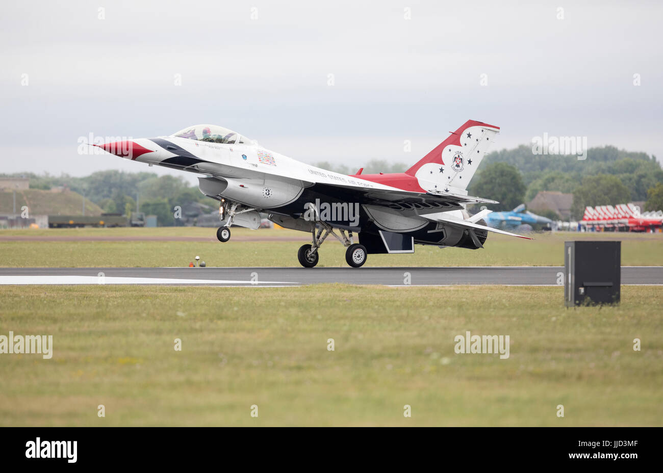 Air show a RAF Fairford,Gloucestershire, UK che ospita 2017 Royal International Air Tattoo in occasione del USAF settantesimo anniversario Foto Stock