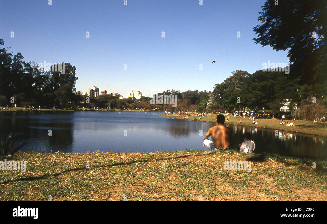 Ibirapuera Park; Sao Paulo, Brasile. Foto Stock
