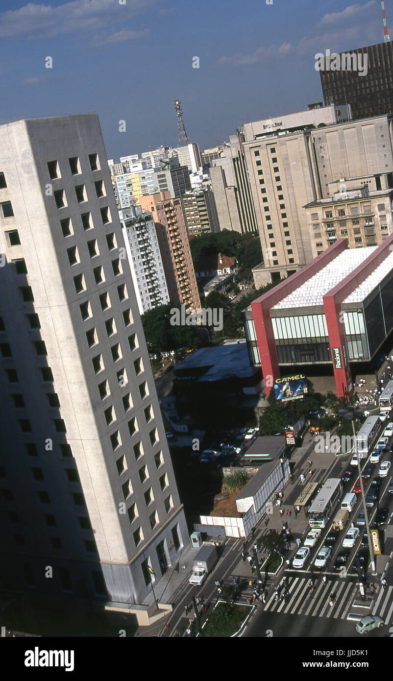 Masp; Paulista Avenue; São Paulo, Brasile 1996 Foto Stock