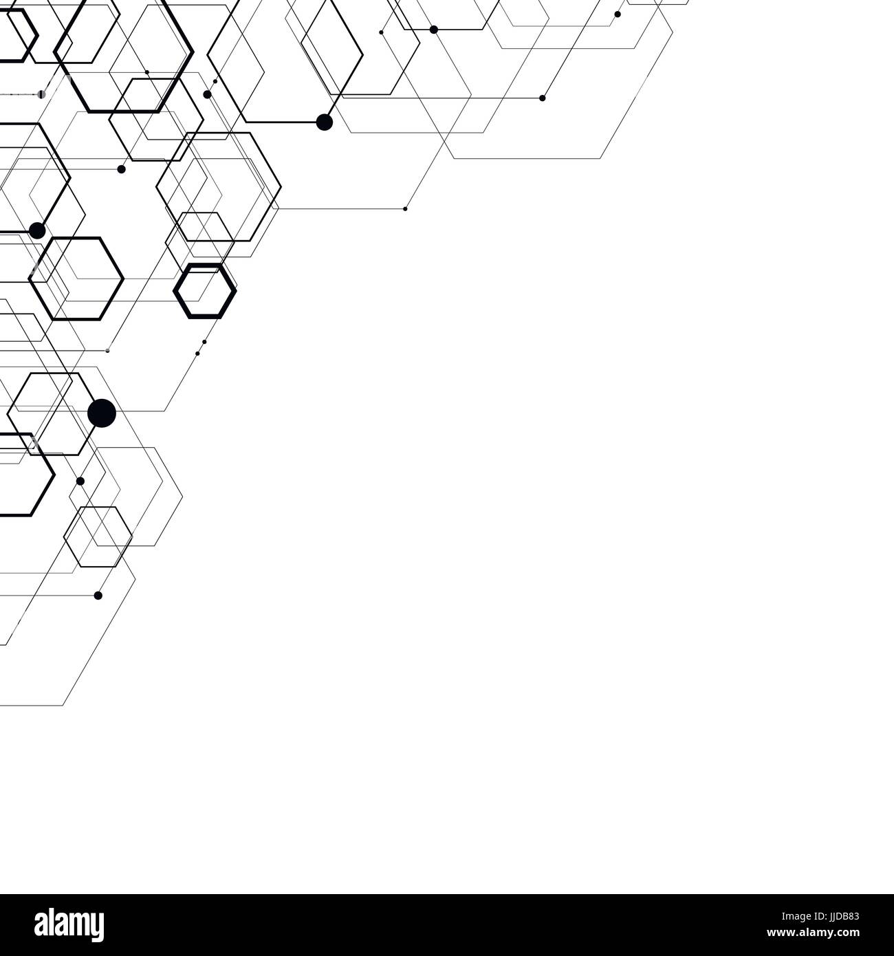 Abstract strutture esagonali. Illustrazione Vettoriale