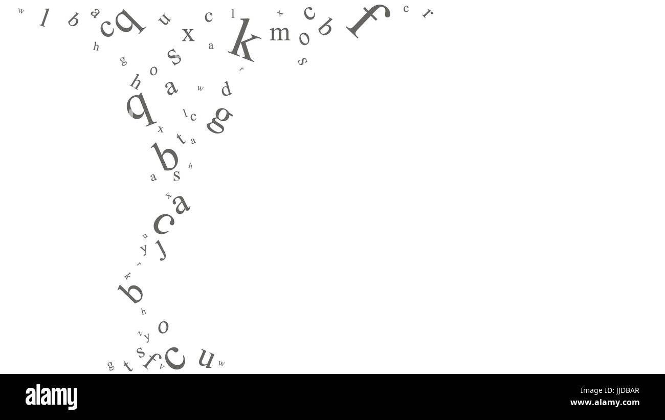 Abstract sfondo con lettere. Illustrazione Vettoriale