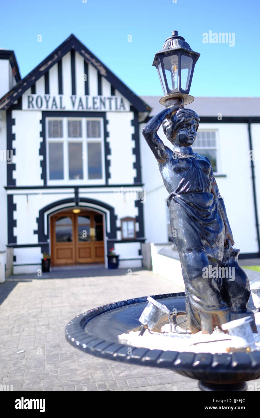 Il prossimo anno 200 Old Royal Valentia Hotel sull' isola Valentia, nella contea di Kerry, Irlanda Foto Stock